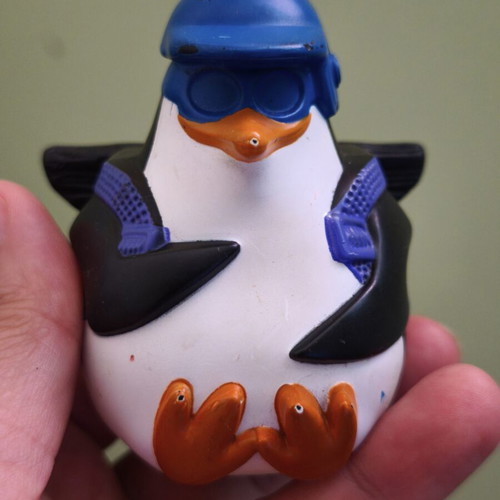 Penguin of Madagascar collectible figure used, 2010 McDonalds
