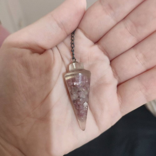 Orgone Lepidolite Pendulum like new