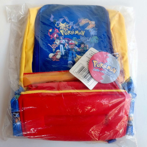 Pokemon 1998 Nintendo school bag new, factory sealed