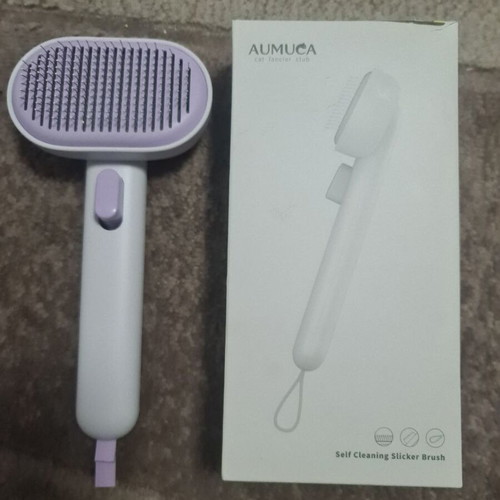 Pet brush for dogs and cats new with self-cleaning function