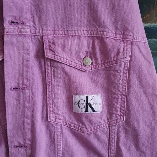 Calvin Klein denim jacket pink like new, size XL
