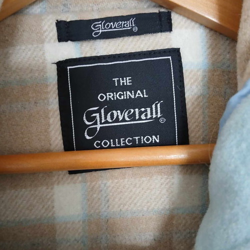 Gloverall Montgomery coat with hood like new, size XL, baby blue