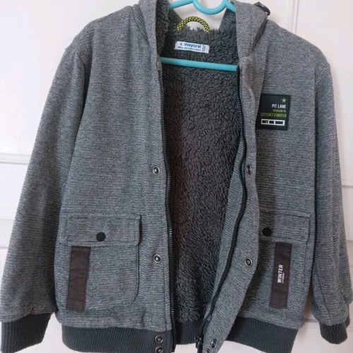 Mayoral gray children's jacket for 4 years like new