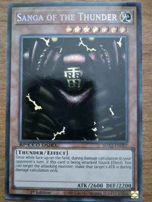Sanga of the Thunder SGX2 Near Mint Secret Rare 1st Edition