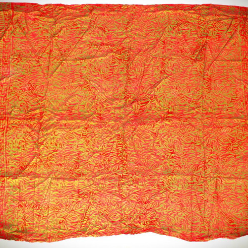 Handmade Batik Silk and Cotton Pareo Scarf SAR107 new, multicolor