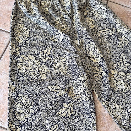 Zara wide pants with floral print like new