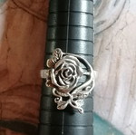 Silver 925 ring vintage rose new