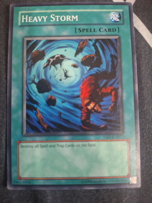 Heavy Storm Yu-Gi-Oh! card like new, vintage