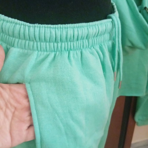 Tracksuit set mint oversized crop hoodie and pants new
