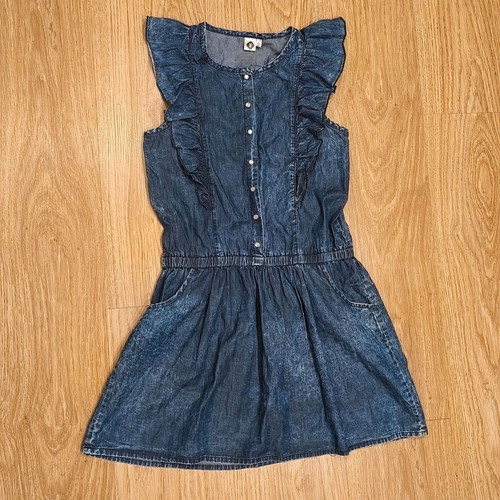 Z Girls Denim Dress Blue Cotton Size 10 Used