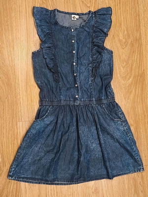 Z Girls Denim Dress Blue Cotton Size 10 Used