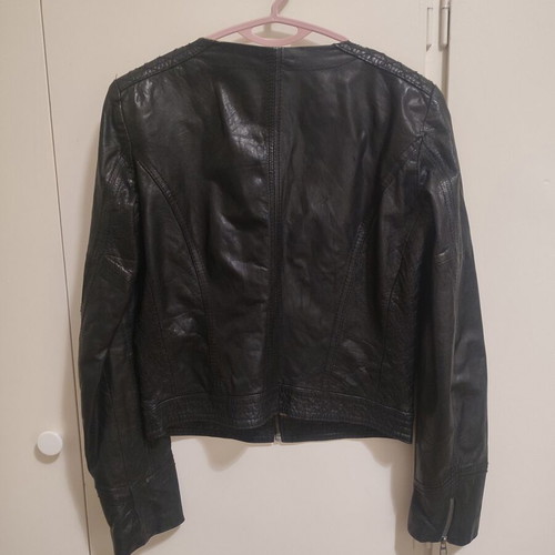 Bershka Black Leather Biker Jacket like new, size S