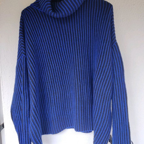 Zara knit sweater oversized blue new, size S