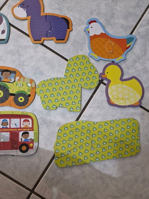 ELC puzzle used for babies with animals and vehicles