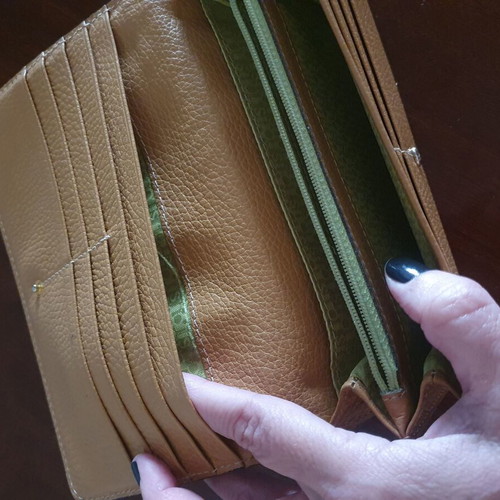 Tous leather women's wallet used beige