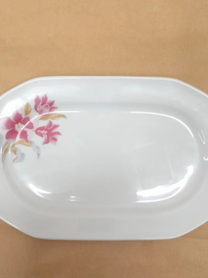 Lubiana porcelain serving platters set of 8, 23.5cm x 14.5cm, new