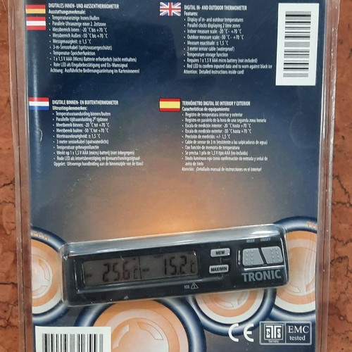 Battery Thermometer for Indoor and Outdoor Use new