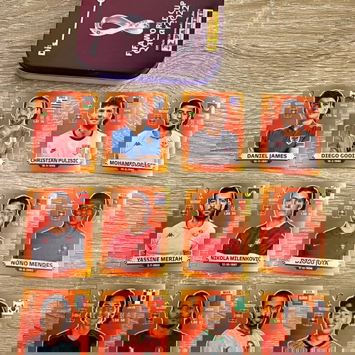 Αυτοκόλλητα Panini Qatar 54 με μεταλλική συλλεκτική θήκη