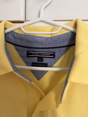 Tommy Hilfiger men's polo shirt yellow XL like new