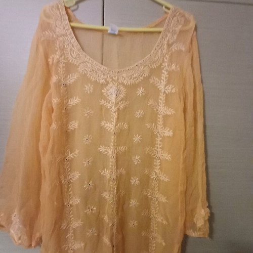 Orange caftan like new for the beach size M