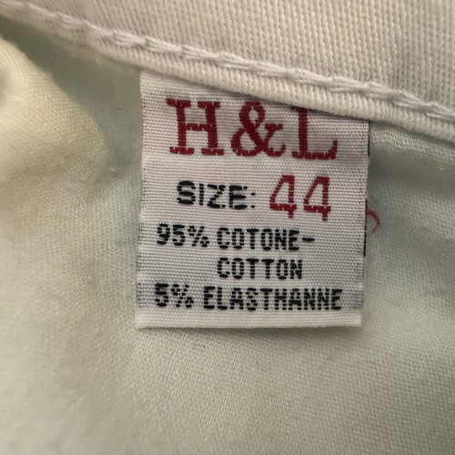 H&L white stretch jeans trousers, size 44