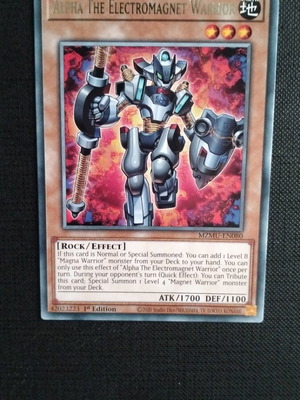 Alpha The Electromagnet Warrior 1st Edition card new