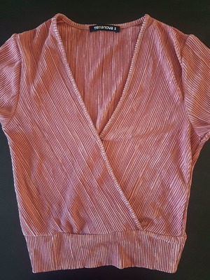 Terranova ροζ μεταλλικό crop top size S μεταχειρισμένο, αφόρετο