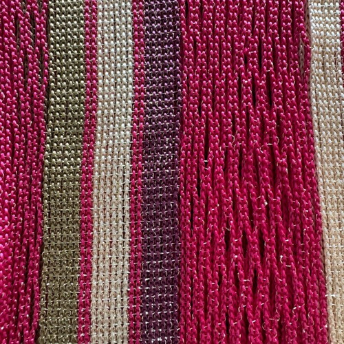 Thin multicolor scarf like new with openwork design and shine