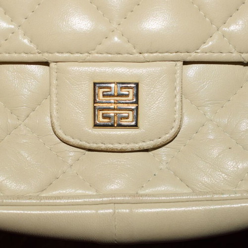 Givenchy leather shoulder bag used, beige