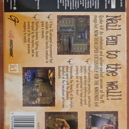 Nintendo 64 Quake 64 used, European PAL edition