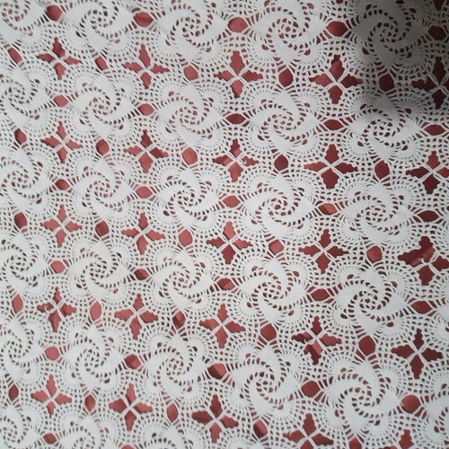Handmade crochet cotton tablecloth, vintage