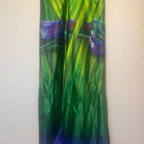 Gizia silk dress used, multicolor, size S