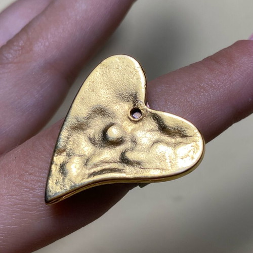 Handmade ring used, gold color