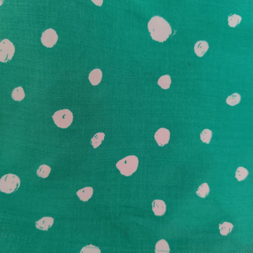 Grace & Mila green polka dot crop top large like new