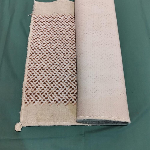 Runner rug used with minor wear, vintage 1970
