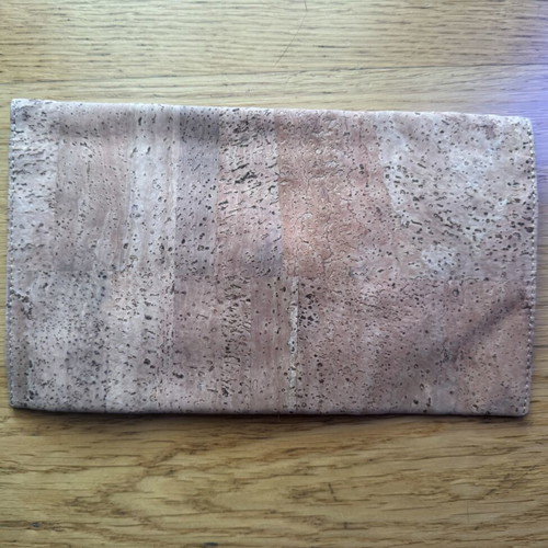 Natural cork clutch and document holder from Portugal