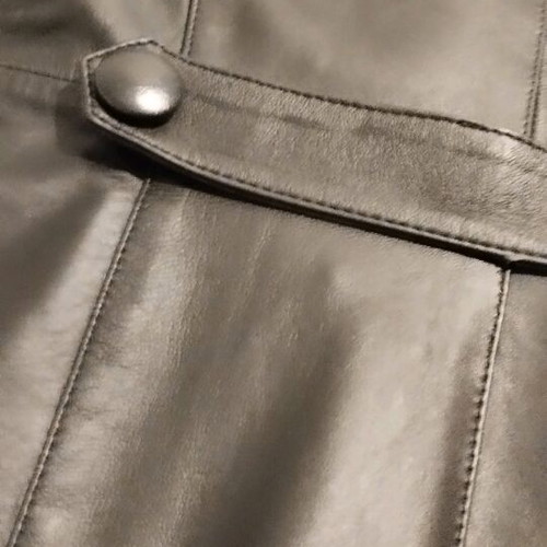 Damiano K. Milano leather coat black like new, custom-made