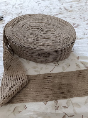 Lace trim new, 43 meters, sand color