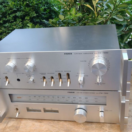 Fisher CC-7000 pre amplifier and FM-7000 tuner like new set