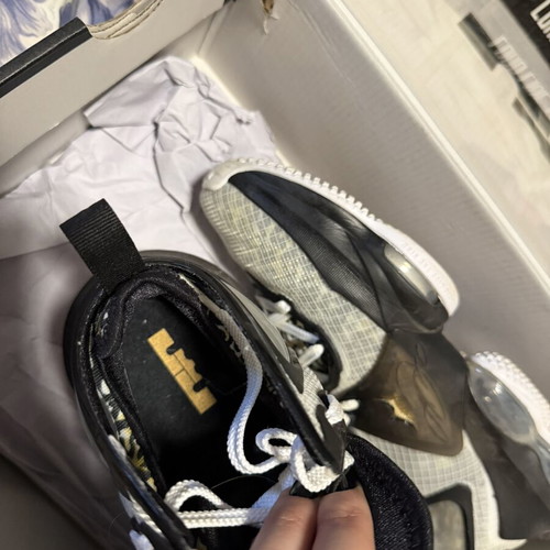 Lebron James leopard shoes used, size 39