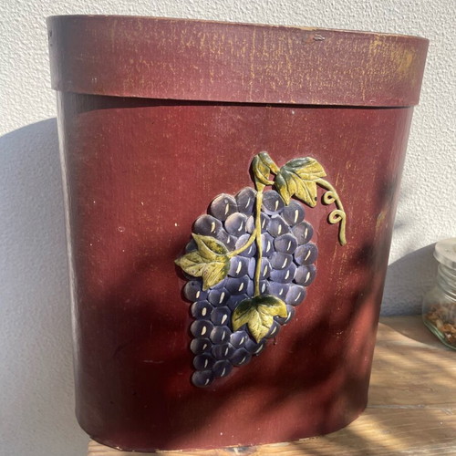 Decorative box like new made of pressed cardboard