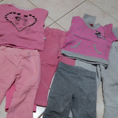 Pants, leggings and tops like new, set of 3 pants, 2 leggings and 2 tops