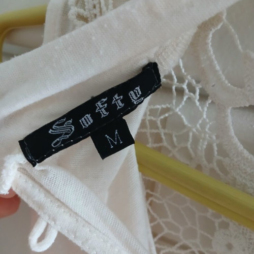 Softy white mini dress used, size small