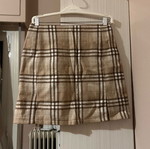 Shein checked skirt like new, beige, size XS