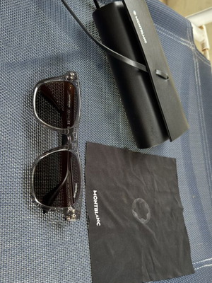 Mont Blanc MB0254S Sunglasses shiny transparent grey new