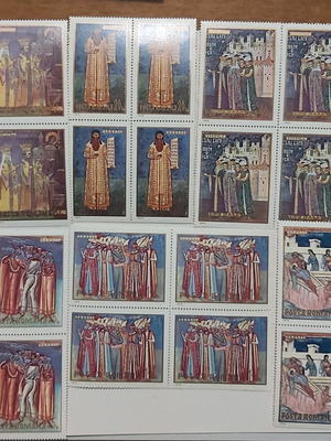 Romania Stamp Collection 1970 Medieval Monastery Wall Paintings mint