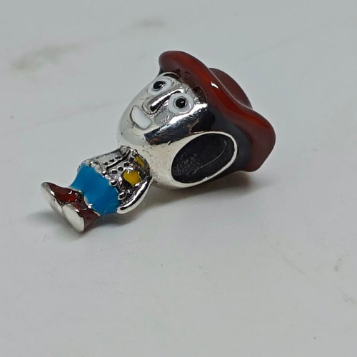 Disney Pixar Toy Story Woody Silver Charm bead like new