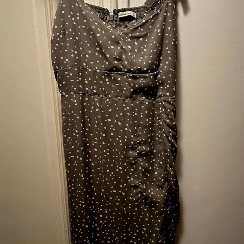 Abercrombie women's summer dress like new, size L, white and green