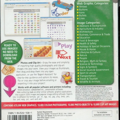 500,000 Images PC CDROM like new