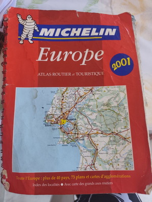 Michelin Europe Road and Tourist Atlas 2001, vintage